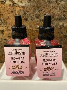 “FLOWERS FOR MOM” by B&BW (2)-Wallflowers Home Fragrance Refills 0.8 fl oz, NWT